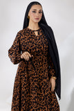 Malbus - Desert Cheetah - Chiffon - Black - 1 Piece