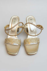 Milli Shoes - Block Heel Sandal For Women - Gold - Studio by TCS