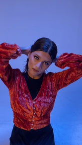 Syah - Plunge Neck Crop Top - 1 Piece