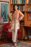 Shamaeel - ECK-29 - Orange - Khaddi Silk - 2 Piece
