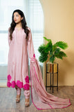 Urooj Atelier - EE-018-25 - Blush pink - Korean Raw Silk - 3 Piece