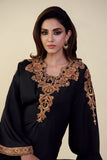 Shamaeel - EE-01 - Black - Sheesha Silk & Khaddi Silk - 2 Piece