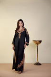 Shamaeel - EE-01 - Black - Sheesha Silk & Khaddi Silk - 2 Piece