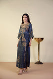 Shamaeel - EE-03 - Navy Blue - Sheesha Silk & Khaddi Silk - 2 Piece