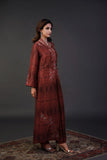 Shamaeel - EE-04 - Deep Red - Sheesha Silk & Khaddi Silk - 2 Piece