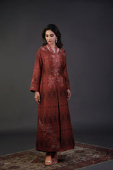 Shamaeel - EE-04 - Deep Red - Sheesha Silk & Khaddi Silk - 2 Piece