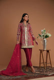 Shamaeel - EE-09 - Silk & Organza - 3 Piece