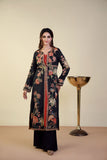 Shamaeel - EE-13 - Black - Silk & Khaddi Silk - 3 Piece