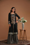 Shamaeel - EE-14 - Black - Khaddi & Lorex - 3 Piece