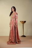 Shamaeel - EE-17 - Coral - Lorex & Khaddi Silk - 3 Piece