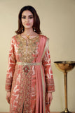 Shamaeel - EE-17 - Coral - Lorex & Khaddi Silk - 3 Piece