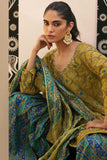 Shehrnaz - SHK-1389 - Olive - Cotton net - 3 Piece