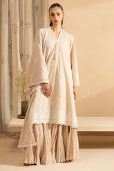 Cross Stitch - MOONLIT BEIGE - Lawn - 3 Piece - Unstitched