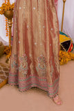 Reema Ahsan - Elyana - Tissue, Net & Jamawar - Rust - 3 Piece