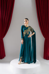 Maria Osama Khan - Elysian - Teal green  - Grip & Korean - 2 Piece