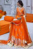 Zahra Ahmad - ST005 - Orange - Silk - 3 Piece