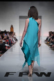 Yasmin Zaman - Aqua Blue Off Shoulder Dress