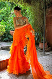 Wabi Sabi - SUNSTONE - Saree - Organza - ORANGE - Studio by TCS