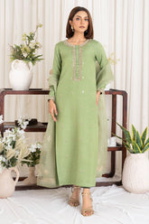 Allure by IH - FATIN - Sage Green - Raw Silk - 3 Piece