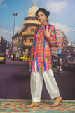 Gulabo - IKAT SHIRT - Pink/Purple - Cotton Silk - 1 Piece