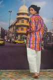 Gulabo - IKAT SHIRT - Pink/Purple - Cotton Silk - 1 Piece