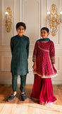 Cheeco Chic - Blended Cotton Kurta Pajama For Boy - Green - 2 Piece