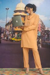 Gulabo - SEPIA - Salmon Peach - Blended Crepe - 2 Piece