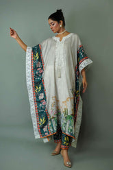 Minutiae - Gardenia - Silk Blend - Grey/Green - 2 Piece