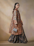Maheen Khan - Cotton Silk Floral Gild Lehenga For Women - Black Floral Multi - 1 Piece