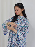 Oaks Printed Lawn Co-ord set White 2 Piece