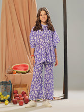 Oaks - Printed Pret Shirt Trouser Cambric Purple - 2 Piece