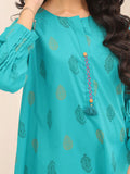 Oaks - Printed Pret Kurti Cotton Aqua Green - 1 Piece