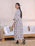 Oaks - Printed Pret Kurti Cambric White & Black - 1 Piece