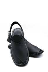 AlifYay Men Gogo Black Peshawri Chappal AY FW14