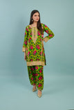 Gul E Noor- Blouche Vol 1 - Green - Acrylic - 2 Piece