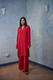 Gulabo - Poppy - Blended Heavy Crepe - Red - 2 Piece
