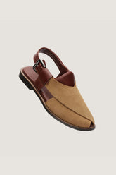 Navado - Gull Khan Contrast Camel & Brown Sandals For Men