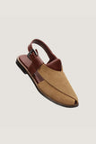 Navado - Gull Khan Contrast Camel & Brown Sandals For Men