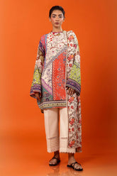 Sana Safinaz - H243-020A-2DI - Multi-Color - Printed - 2 Piece - Unstitch