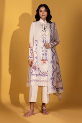Sana Safinaz - H251-005B-3CS - Lawn - 3 Piece - Unstitch