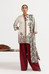 Sana Safinaz - Mahay Winter - 3 Piece - Unstitched - H255-004A-3CY
