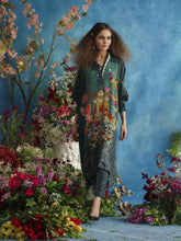 Shamaeel - Digitally Printed Pure Crepe Silk Tunic - F-8 A