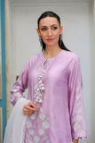 Reema Ahsan - Haya - Khadi Silk & Organza - Lilac & White - 3 Piece