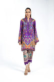 Laleen - Hue Haven Raw Silk Suit For Women - Purple - 2 Piece