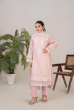 Laleen - Husna Cotton Silk Suit For Women - Baby Pink - 3 Piece