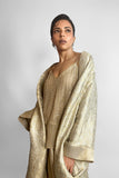Maheen Khan - GILDED BROCADE JACKET - Silk Brocade - Silver Gold - 1 Piece