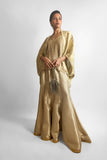 Maheen Khan - CELESTE CAMI TOP - Embroidered Chiffon - Beige Gold - 1 Piece