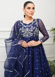 Allure By Ih - Sundae Jacquard Lehenga For Women - Navy - 3 Piece