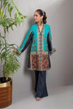 Shamaeel - Afsaneh - AFS 09 - Dark & Light Blue - Silk - Studio by TCS
