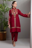 Shamaeel - Afsaneh - AFS 10 - Maroon Canvas - Silk - 2 Piece - Studio by TCS